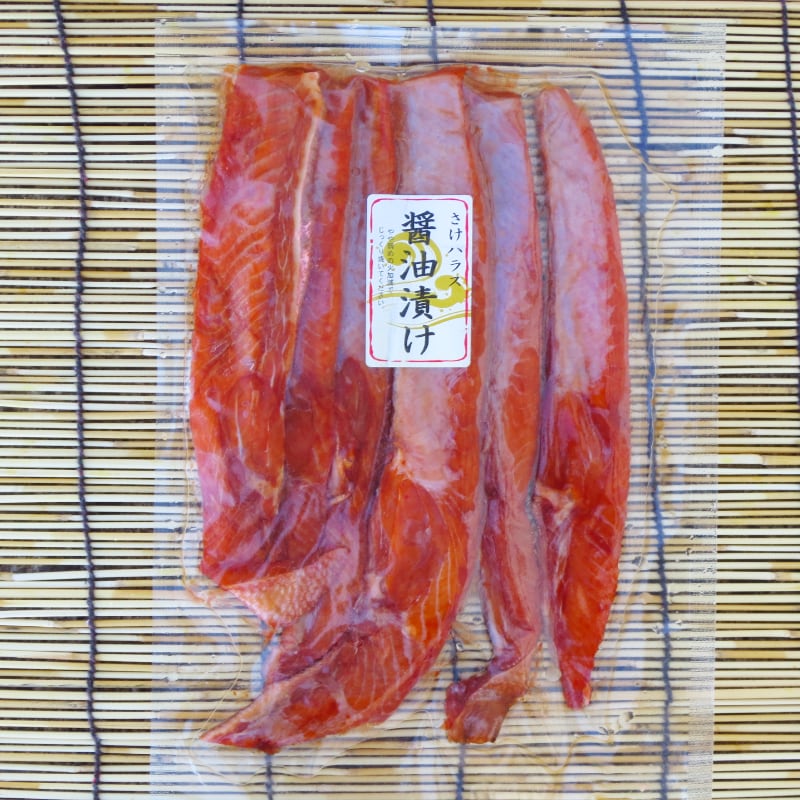 –　鮭はらす醤油漬　マリン北海道のカニ通販　300g　冷凍